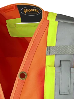 Pioneer Hi Viz Surveyor's Safety Vest - 150D Woven Twill Poly | Sizes Small - 4XL Hi-Vis Work Wear