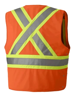 Pioneer Hi Viz Safety Vest - Tricot Poly Interlock - Adj. Sides | S/M - 4/5X Large Hi-Vis Work Wear