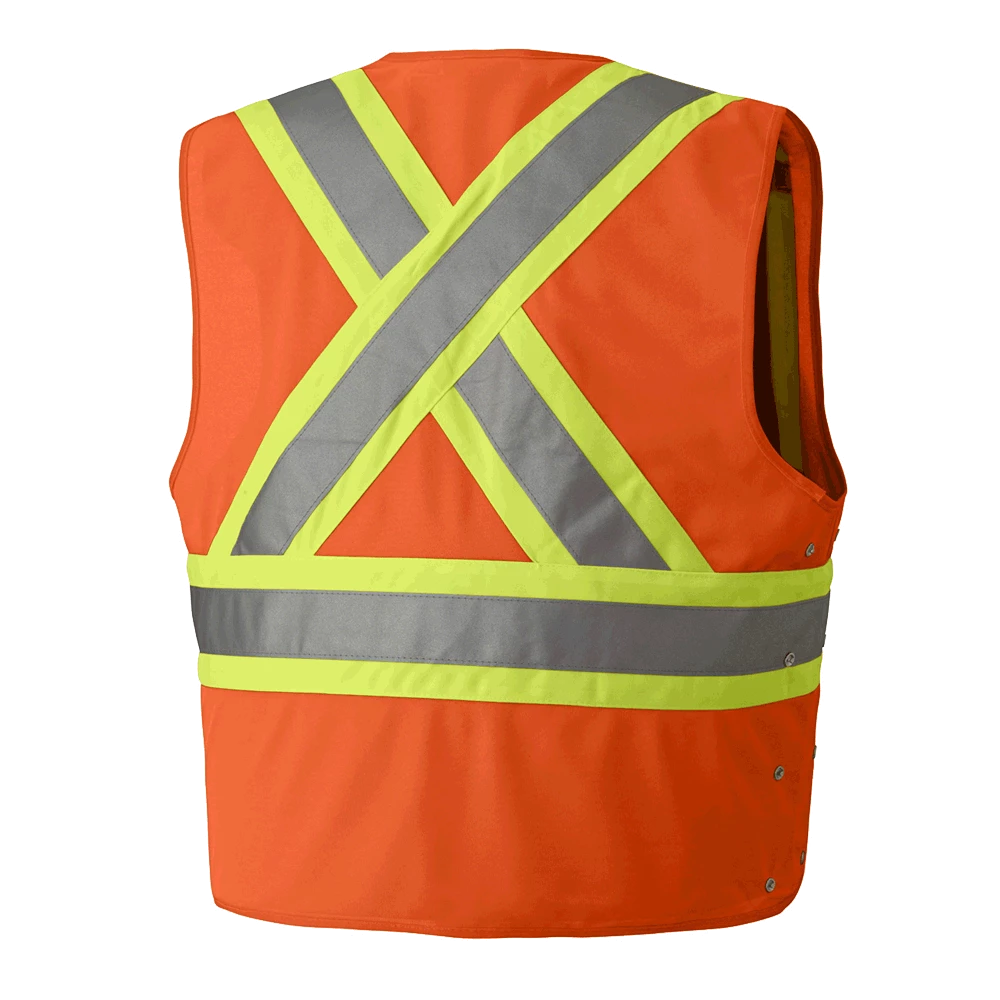 Pioneer Hi Viz Safety Vest - Tricot Poly Interlock - Adj. Sides | S/M - 4/5X Large Hi-Vis Work Wear 4 Pioneer Hi Viz Safety Vest - Tricot Poly Interlock - Adj. Sides | S/M - 4/5X Large Hi-Vis Work Wear