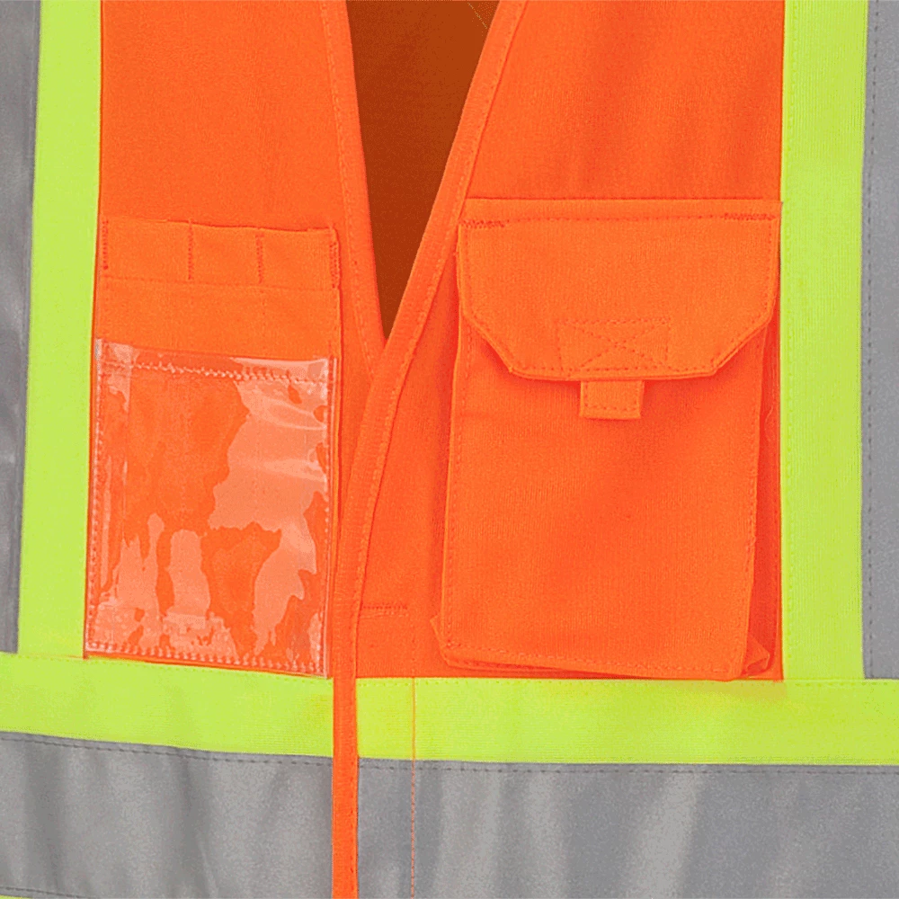 Pioneer Hi Viz Safety Vest - Tricot Poly Interlock - Adj. Sides | S/M - 4/5X Large Hi-Vis Work Wear 5 Pioneer Hi Viz Safety Vest - Tricot Poly Interlock - Adj. Sides | S/M - 4/5X Large Hi-Vis Work Wear