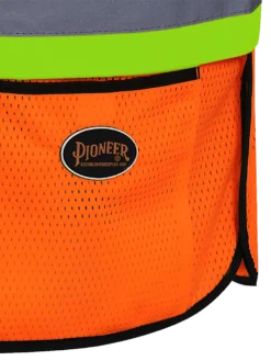 Hi-Vis Work Wear Pioneer Hi Viz Safety Tear-Away Poly Mesh Vest - One Size Fits Most