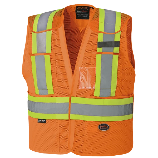 Pioneer Hi Viz Drop Shoulder Safety Tear-Away Vest Poly Mesh | Sizes XXS - 5XL 6 Pioneer Hi Viz Drop Shoulder Safety Tear-Away Vest Poly Mesh | Sizes XXS - 5XL