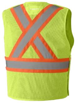 Pioneer Hi Viz Drop Shoulder Safety Tear-Away Vest Poly Mesh | Sizes XXS - 5XL
