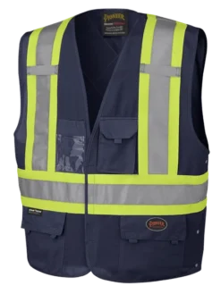 Pioneer Hi Viz Safety Vest - Tricot Poly Interlock - Adj. Sides | S/M - 4/5X Large Hi-Vis Work Wear 30 Pioneer Hi Viz Safety Vest - Tricot Poly Interlock - Adj. Sides | S/M - 4/5X Large Hi-Vis Work Wear