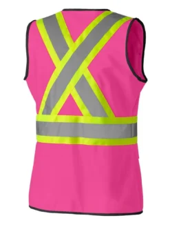 Hi-Vis Work Wear Pioneer Women's Solid Tricot Tear-Away Safety Vest | XS-2XL 31 Hi-Vis Work Wear Pioneer Women's Solid Tricot Tear-Away Safety Vest | XS-2XL