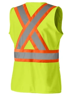 Hi-Vis Work Wear Pioneer Women's Solid Tricot Tear-Away Safety Vest | XS-2XL 23 Hi-Vis Work Wear Pioneer Women's Solid Tricot Tear-Away Safety Vest | XS-2XL