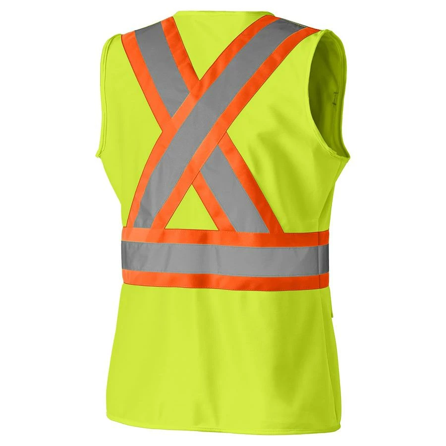 Hi-Vis Work Wear Pioneer Women's Solid Tricot Tear-Away Safety Vest | XS-2XL 8 Hi-Vis Work Wear Pioneer Women's Solid Tricot Tear-Away Safety Vest | XS-2XL