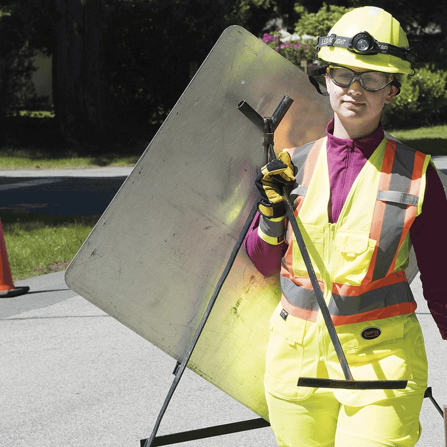 Hi-Vis Work Wear Pioneer Women's Solid Tricot Tear-Away Safety Vest | XS-2XL 11 Hi-Vis Work Wear Pioneer Women's Solid Tricot Tear-Away Safety Vest | XS-2XL