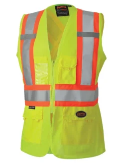 Hi-Vis Work Wear Pioneer Women's Solid Tricot Tear-Away Safety Vest | XS-2XL 22 Hi-Vis Work Wear Pioneer Women's Solid Tricot Tear-Away Safety Vest | XS-2XL