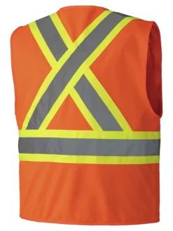Pioneer Hi Viz Zipper Front Safety Vest - Tricot Poly | Sizes Small - 5XL Hi-Vis Work Wear