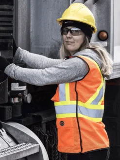 Hi-Vis Work Wear Pioneer Womens Breathable Mesh Tear-Away Safety Vest | XS-2XL