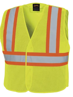 Pioneer Hi Viz Tear-Away Mesh Safety Vest - Poly Mesh | Sizes Small - 5XL Hi-Vis Work Wear