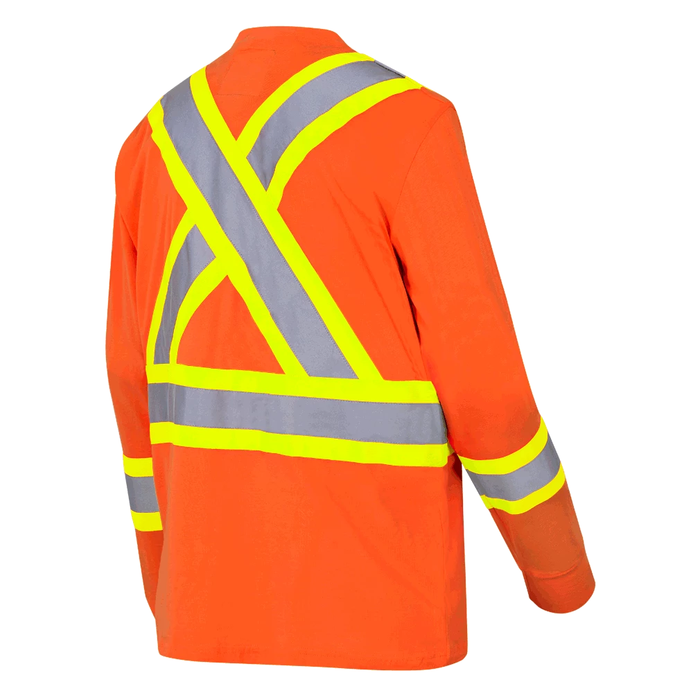 Pioneer Premium 100% Cotton Safety Long Sleeve With Armbands | Sizes S - 4XL 4 Pioneer Premium 100% Cotton Safety Long Sleeve With Armbands | Sizes S - 4XL