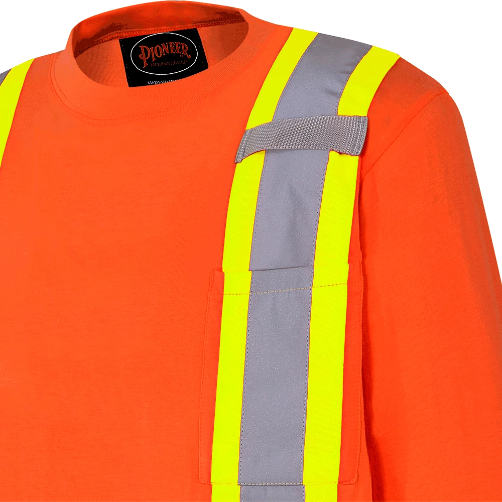 Pioneer Premium 100% Cotton Safety Long Sleeve With Armbands | Sizes S - 4XL 5 Pioneer Premium 100% Cotton Safety Long Sleeve With Armbands | Sizes S - 4XL
