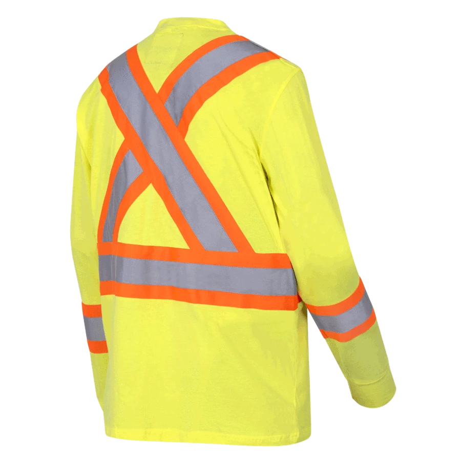 Pioneer Premium 100% Cotton Safety Long Sleeve With Armbands | Sizes S - 4XL 8 Pioneer Premium 100% Cotton Safety Long Sleeve With Armbands | Sizes S - 4XL