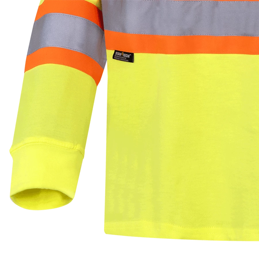 Pioneer Premium 100% Cotton Safety Long Sleeve With Armbands | Sizes S - 4XL 10 Pioneer Premium 100% Cotton Safety Long Sleeve With Armbands | Sizes S - 4XL