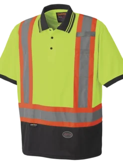 Pioneer Hi Viz Safety Short-Sleeved Polo Shirt | Birdseye Poly | Sizes S - 5XL
