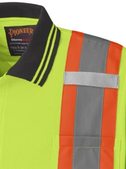 Pioneer Hi Viz Safety Short-Sleeved Polo Shirt | Birdseye Poly | Sizes S - 5XL