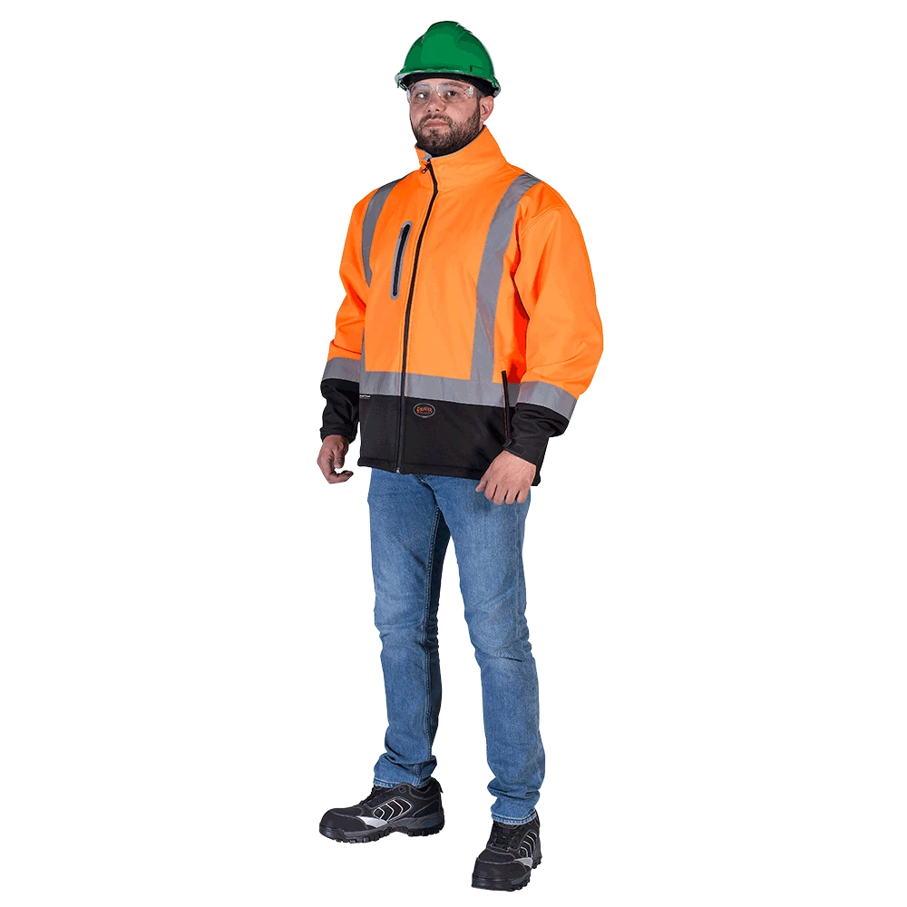 Pioneer Softshell Hi Vis Mechanical Strength Jacket | S-4XL Hi-Vis Work Wear 5 Pioneer Softshell Hi Vis Mechanical Strength Jacket | S-4XL Hi-Vis Work Wear