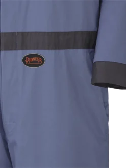 Pioneer Coveralls With Concealed Brass Buttons - 100% Cotton | Navy | Sizes 36 - 60