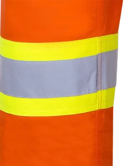 Hi-Vis Work Wear Pioneer Hi Viz Cotton Safety Pants - Ultra Cool/Cotton Twill | Orange | Sizes Waist 30