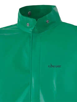 Flame Resistant Work Wear Ranpro CA-43® FR Chemical/Acid Resistant Jacket - PVC/Poly | Green | Sizes Small - 4XL