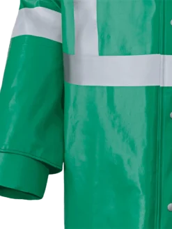 Flame Resistant Work Wear Ranpro CA-43® FR Chemical/Acid Resistant Long Safety Coat - PVC/Poly | Green | Sizes Small - 3XL