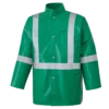 Flame Resistant Work Wear Ranpro CA-43® FR Chemical/Acid Resistant Safety Jacket - PVC/Poly | Green | Sizes Small - 4XL