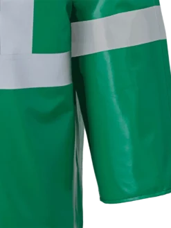 Flame Resistant Work Wear Ranpro CA-43® FR Chemical/Acid Resistant Safety Jacket - PVC/Poly | Green | Sizes Small - 4XL