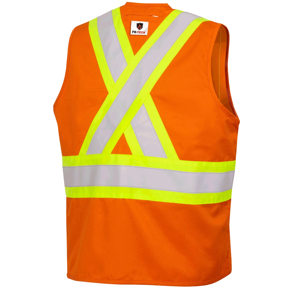 Pioneer FR-TECH 88/12 FR Safety Vest 7 Oz | Sizes S - 4XL Flame Resistant Work Wear 4 Pioneer FR-TECH 88/12 FR Safety Vest 7 Oz | Sizes S - 4XL Flame Resistant Work Wear