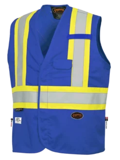 Pioneer FR-TECH 88/12 FR Safety Vest 7 Oz | Sizes S - 4XL Flame Resistant Work Wear 17 Pioneer FR-TECH 88/12 FR Safety Vest 7 Oz | Sizes S - 4XL Flame Resistant Work Wear