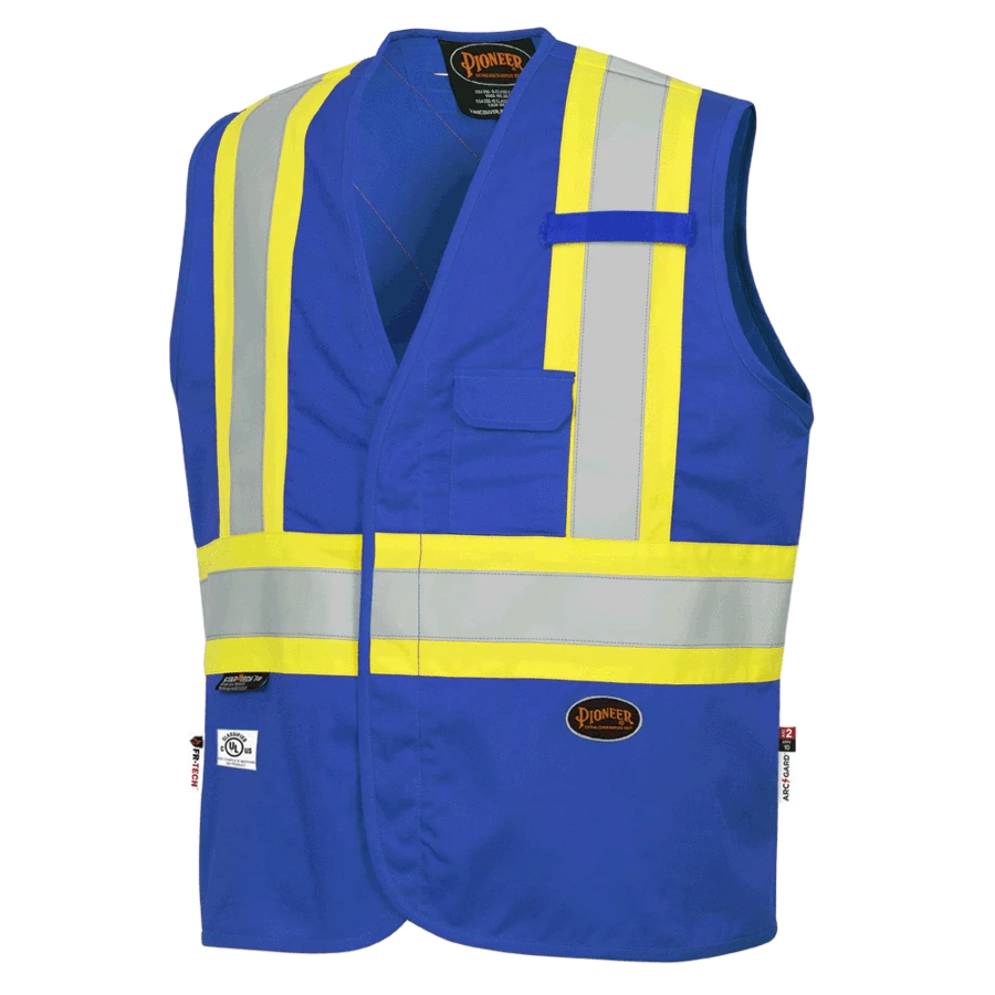 Pioneer FR-TECH 88/12 FR Safety Vest 7 Oz | Sizes S - 4XL Flame Resistant Work Wear 9 Pioneer FR-TECH 88/12 FR Safety Vest 7 Oz | Sizes S - 4XL Flame Resistant Work Wear