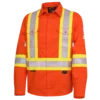Pioneer FR-TECH® FR/ARC Rated 7 Oz Hi Viz Safety Shirt - 88/12 | Orange | Small - 4XL