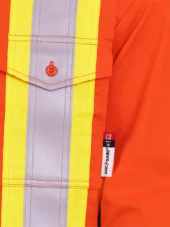 Pioneer FR-TECH® FR/ARC Rated 7 Oz Hi Viz Safety Shirt - 88/12 | Orange | Small - 4XL