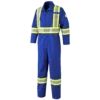 Pioneer FR-TECH® FR/ARC Rated 7 Oz Safety Coveralls | 88/12 Ctn/Nylon | Royal Blue | Sizes 36 - 60 Flame Resistant Work Wear