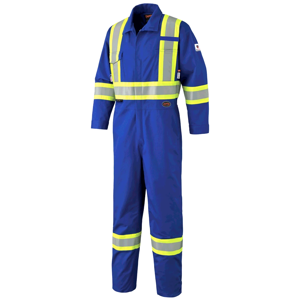 Pioneer FR-TECH® FR/ARC Rated 7 Oz Safety Coveralls | 88/12 Ctn/Nylon | Royal Blue | Sizes 36 - 60 Flame Resistant Work Wear 3 Pioneer FR-TECH® FR/ARC Rated 7 Oz Safety Coveralls | 88/12 Ctn/Nylon | Royal Blue | Sizes 36 - 60 Flame Resistant Work Wear