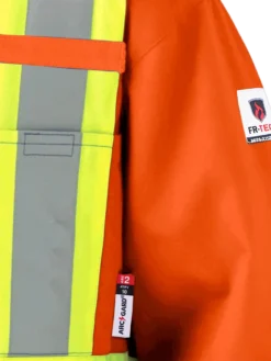 Flame Resistant Work Wear Pioneer FR-TECH® FR/ARC Rated 7 Oz Hi Viz Safety Coveralls 88/12 | Orange | Sizes 36 - 60
