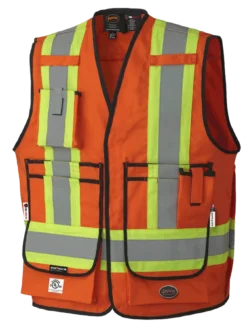 Flame Resistant Work Wear Pioneer FR-TECH® 88/12 FR/ARC Rated Surveyor's Safety Vest 7 Oz | Sizes S - 4XL 17 Flame Resistant Work Wear Pioneer FR-TECH® 88/12 FR/ARC Rated Surveyor's Safety Vest 7 Oz | Sizes S - 4XL