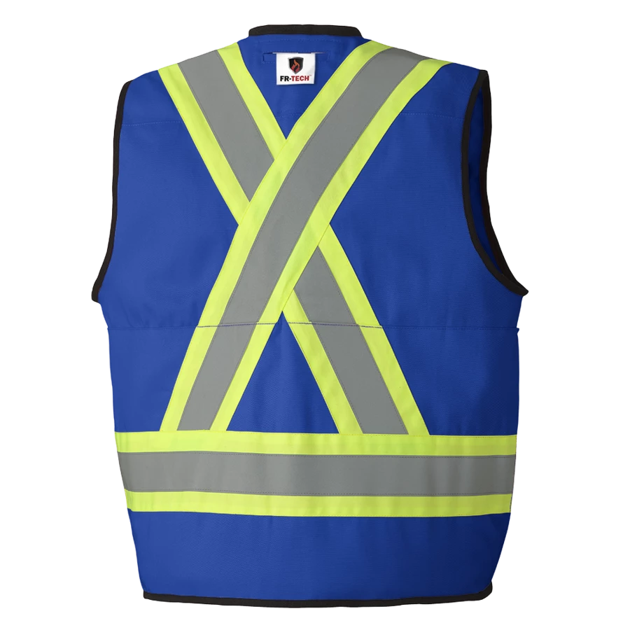 Flame Resistant Work Wear Pioneer FR-TECH® 88/12 FR/ARC Rated Surveyor's Safety Vest 7 Oz | Sizes S - 4XL 7 Flame Resistant Work Wear Pioneer FR-TECH® 88/12 FR/ARC Rated Surveyor's Safety Vest 7 Oz | Sizes S - 4XL