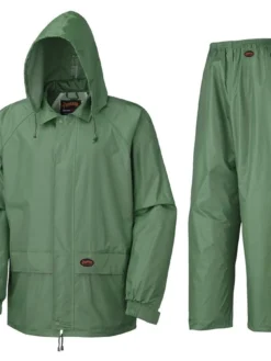 Work Wear Pioneer Polyester/PVC Rain Suit Set | S-3XL