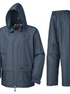 Work Wear Pioneer Polyester/PVC Rain Suit Set | S-3XL