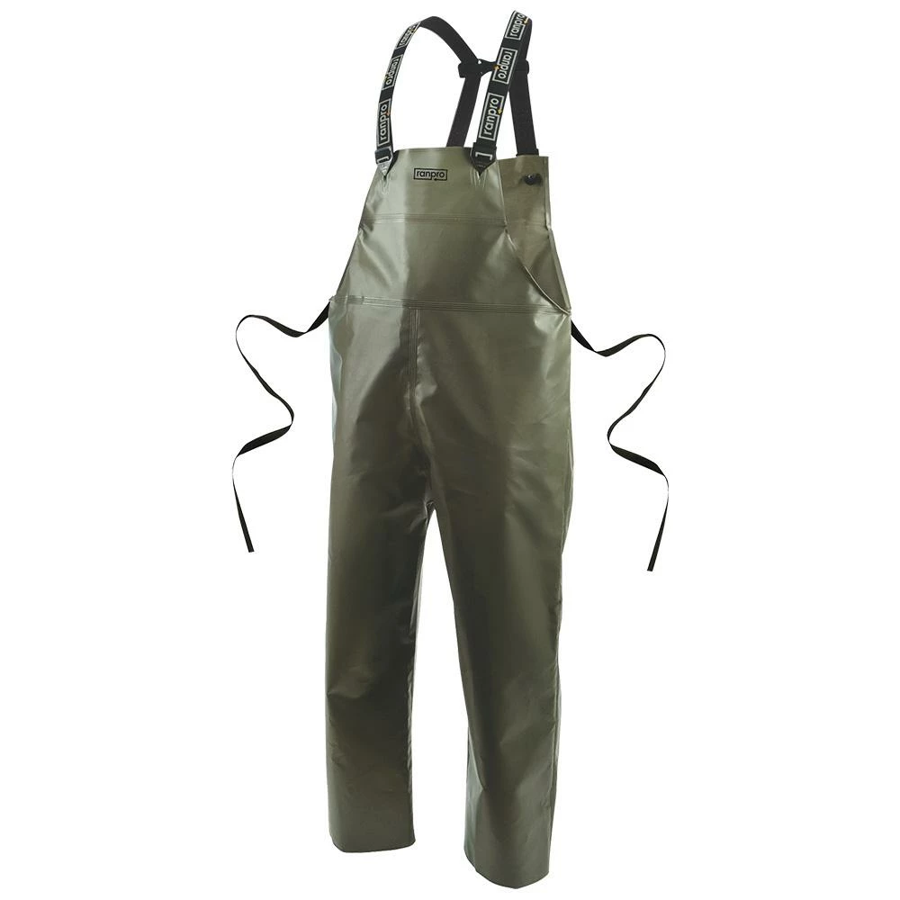 Ranpro Canadian Heavy Duty Cold Flex Rain Bib Pants | Olive Green | S-4XL Work Wear 3 Ranpro Canadian Heavy Duty Cold Flex Rain Bib Pants | Olive Green | S-4XL Work Wear