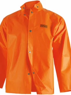 Work Wear Ranpro Rainshield Anti-Fungal Waterproof Rain Jacket | Orange | S-4XL