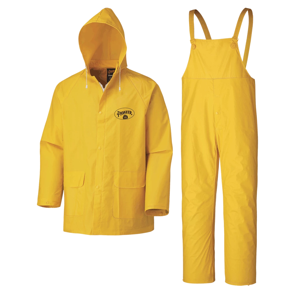 Pioneer Flame Resistant PVC Rain Suit | Yellow | XSmall - 6XL 3 Pioneer Flame Resistant PVC Rain Suit | Yellow | XSmall - 6XL