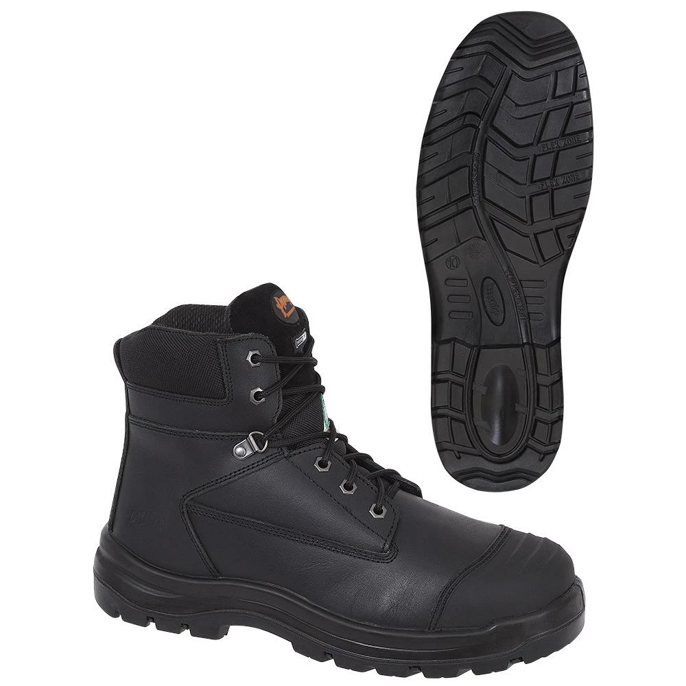 6 Inch Safety Boots Pioneer Leather 6" Safety Work Boots | Sizes 7 - 14 3 6 Inch Safety Boots Pioneer Leather 6" Safety Work Boots | Sizes 7 - 14