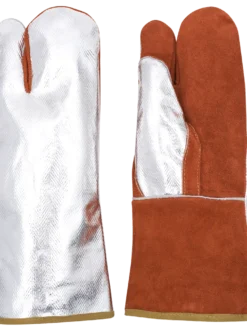 Ranpro High Heat Aluminized/Leather Combo Mitts Personal Protective Equipment
