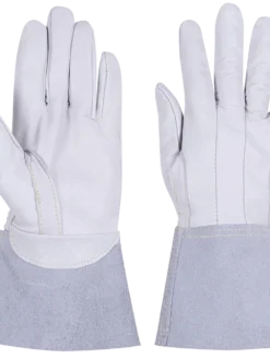 Flame Resistant Work Wear Ranpro FR Stags Tig Gloves | White | Sizes S - XL