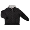 Work Wear Tough Duck WJ26 Hooded Freezer Jacket | Black | S-3XL