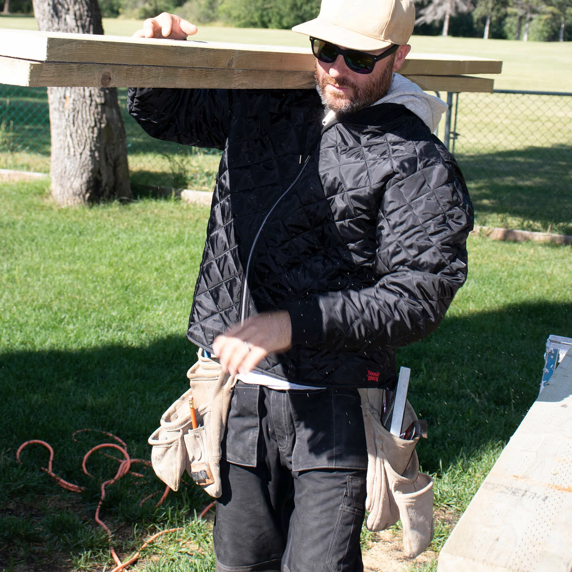 Work Wear Tough Duck WJ26 Hooded Freezer Jacket | Black | S-3XL 5 Work Wear Tough Duck WJ26 Hooded Freezer Jacket | Black | S-3XL