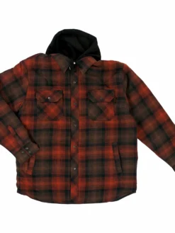 Tough Duck WS06 Fooler Front Quilt Lined Flannel Hooded Shirt | S-3XL